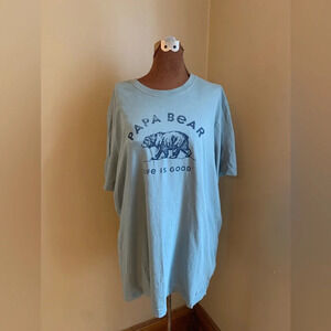 Life is good t shirt, papa bear short sleeve tee